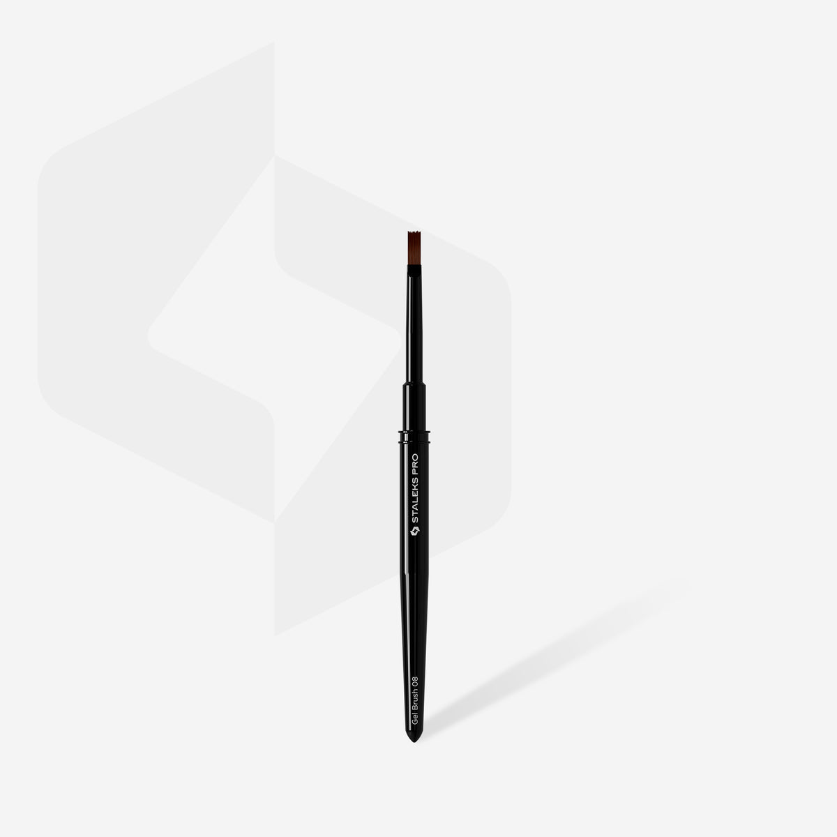 STALEKS NBE-08 — Straight brush for gel EXPERT width 6 mm / length 10 mm — official view 2