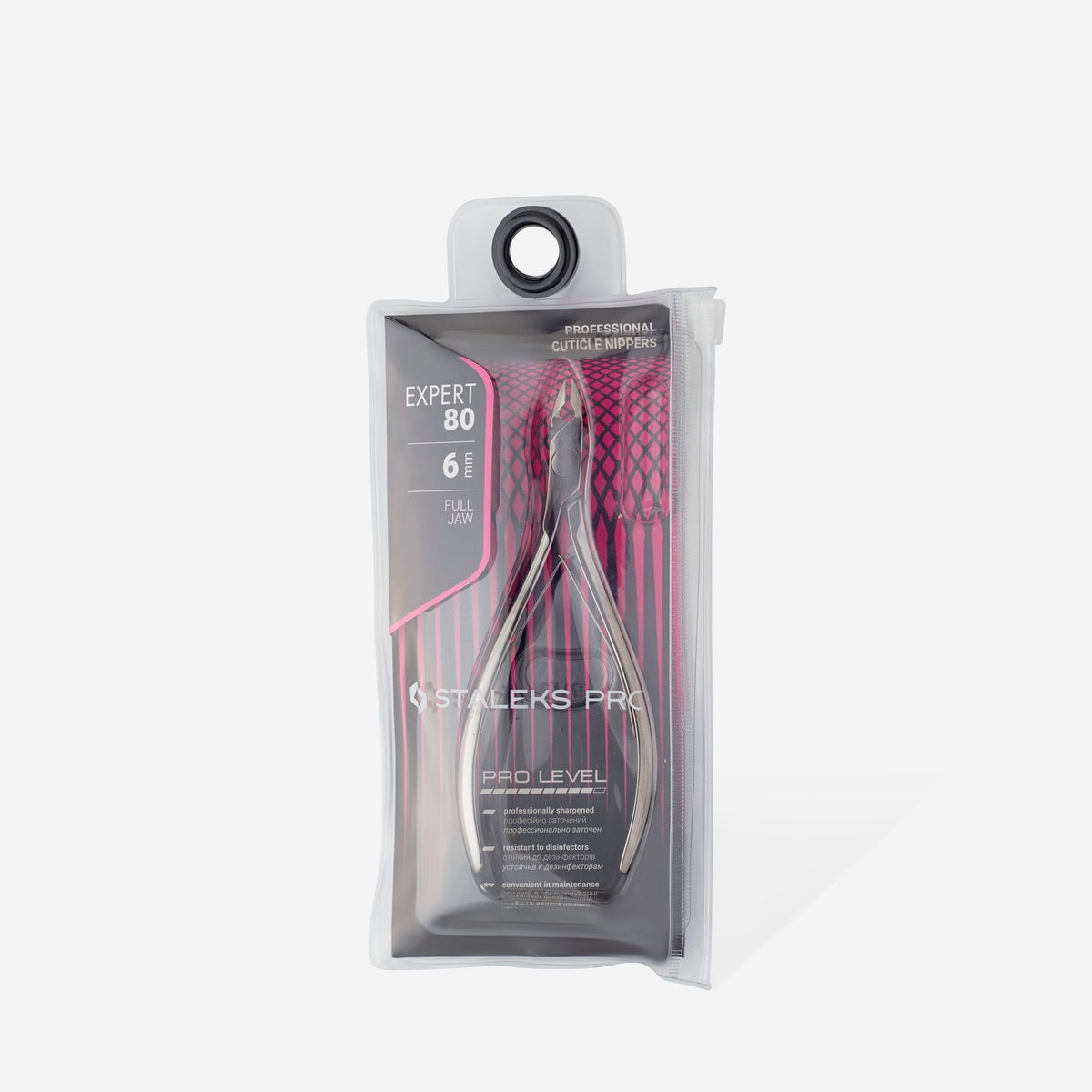 STALEKS NE-80-6 — Professional cuticle nippers EXPERT 80 6 mm — retail packaging