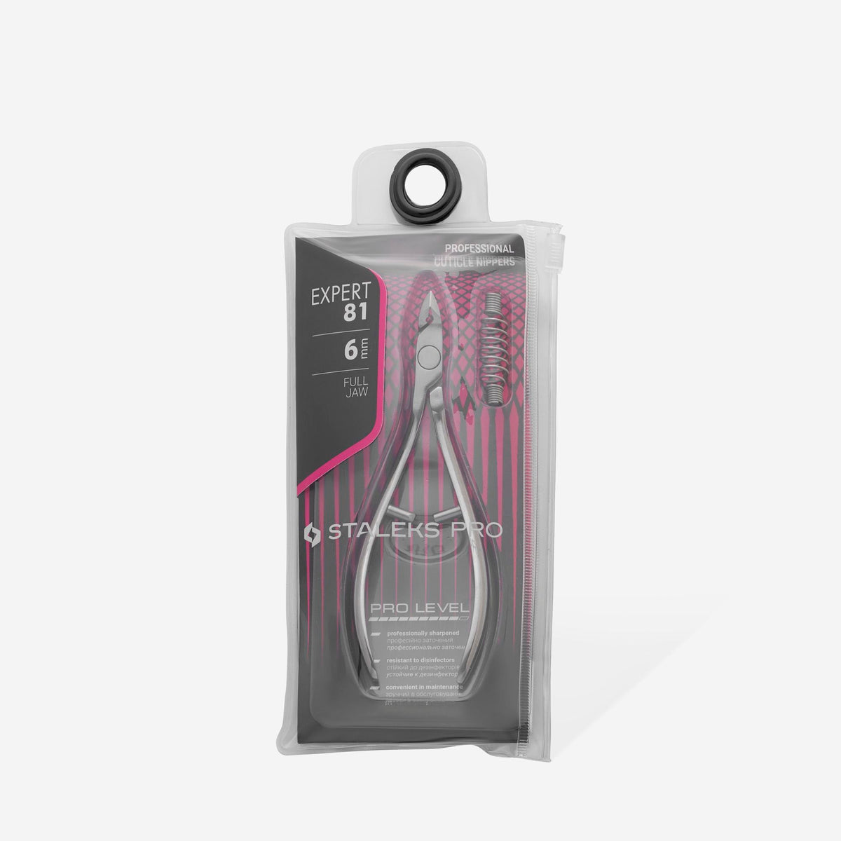 STALEKS NE-81-6 — Professional cuticle nippers EXPERT 81 6 mm — retail packaging
