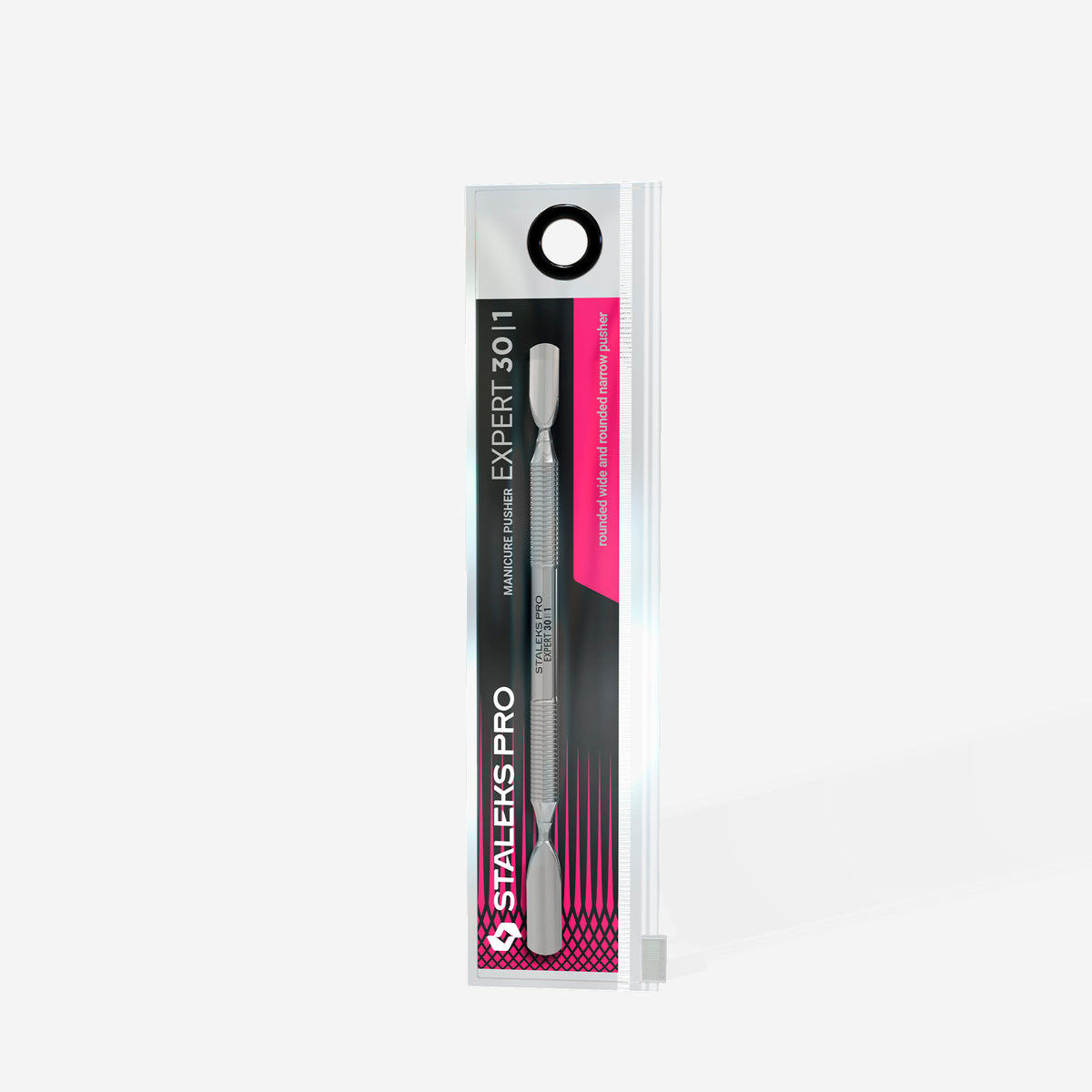 STALEKS PE-30/1 — Manicure pusher EXPERT 30 TYPE 1 (rounded wide and rounded narrow pusher) — official view 4