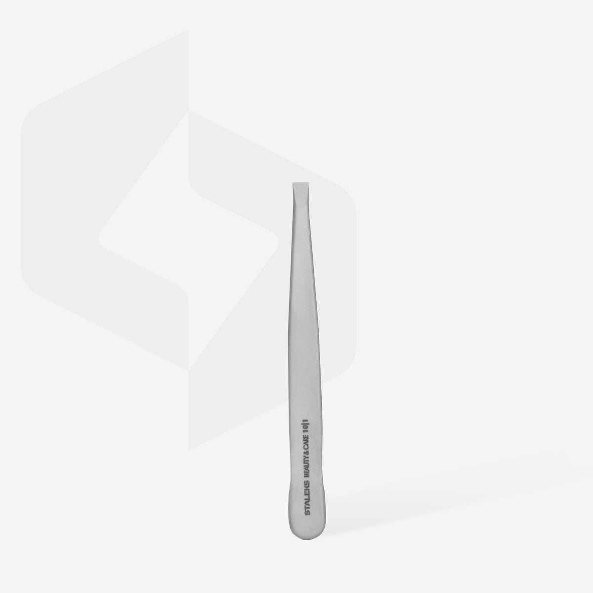 STALEKS TBC-10/1 — Eyebrow tweezers BEAUTY & CARE 10 TYPE 1 (wide straight) — official view 3