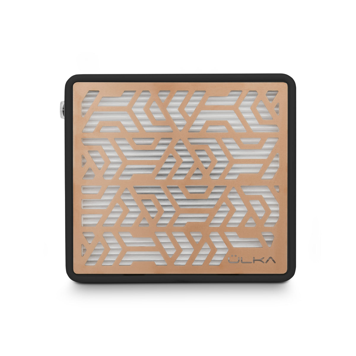 ULKA Premium Tabletop black with rose gold grille — top view
