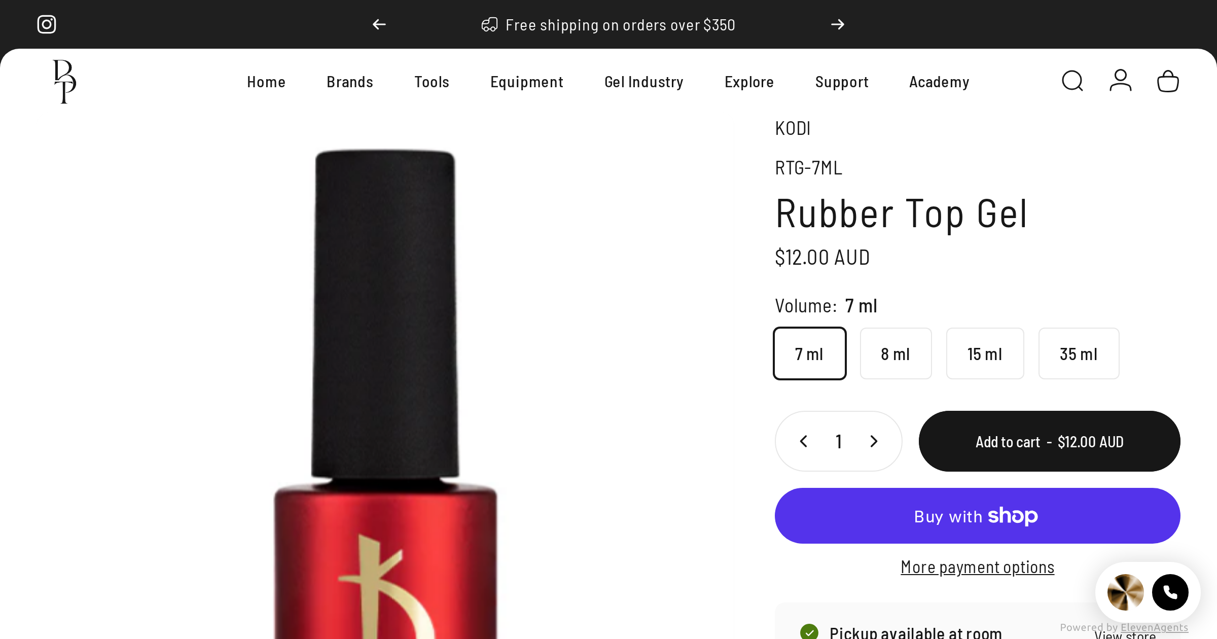 Product page showing payment options on beautytools.au