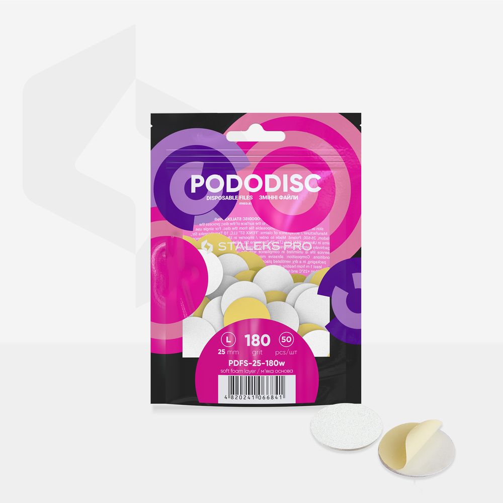 PDFS-25-180w Disposable white files with soft foam layer 180gr, 50pcs image 2