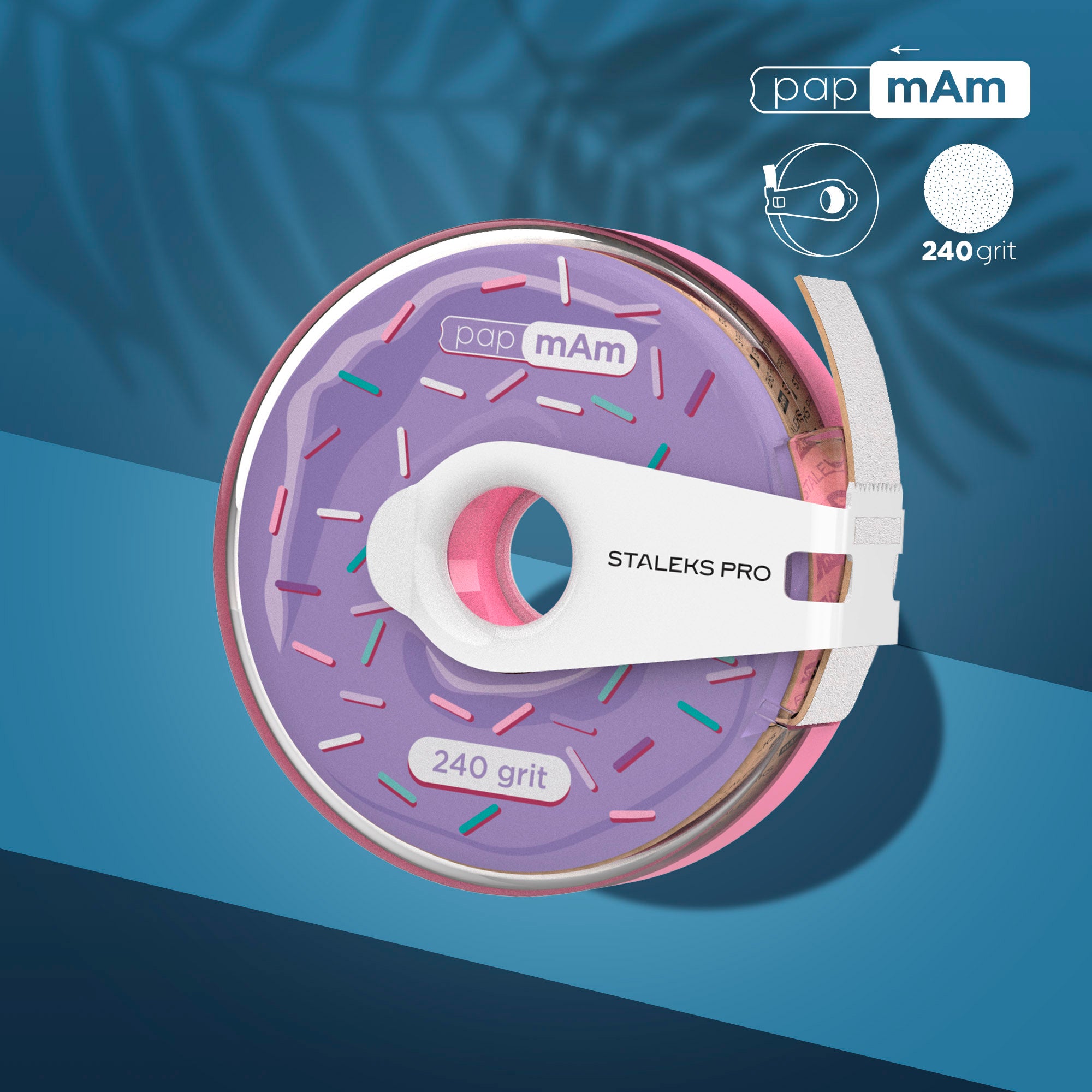 ATC-240w White disposable abrasive tape papmAm 240 gr