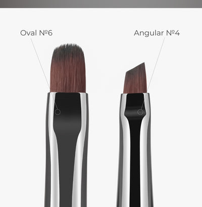 Brush for nail modeling, Oval size 6 image 3