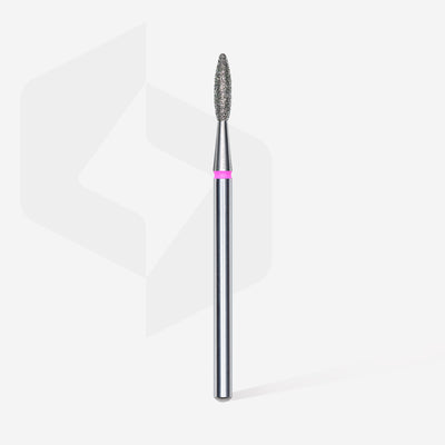 FA10R021/8 Diamond nail drill bit, "flame", red