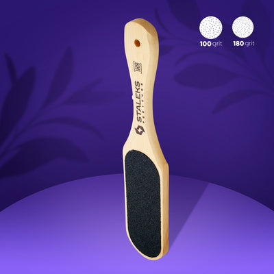 ABC 10/1 Wooden pedicure foot file 100/180 gr