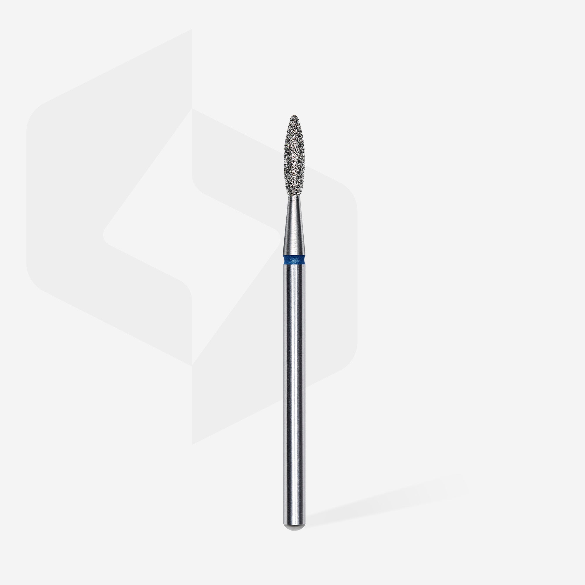 Diamond nail drill bit flame blue EXPERT head diameter 2.1 mm / working part 8 mm