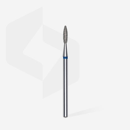 Diamond nail drill bit flame blue EXPERT head diameter 2.1 mm / working part 8 mm