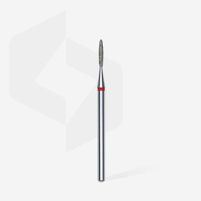 FA10R014/8 DIAMOND NAIL DRILL BIT, "FLAME" , RED