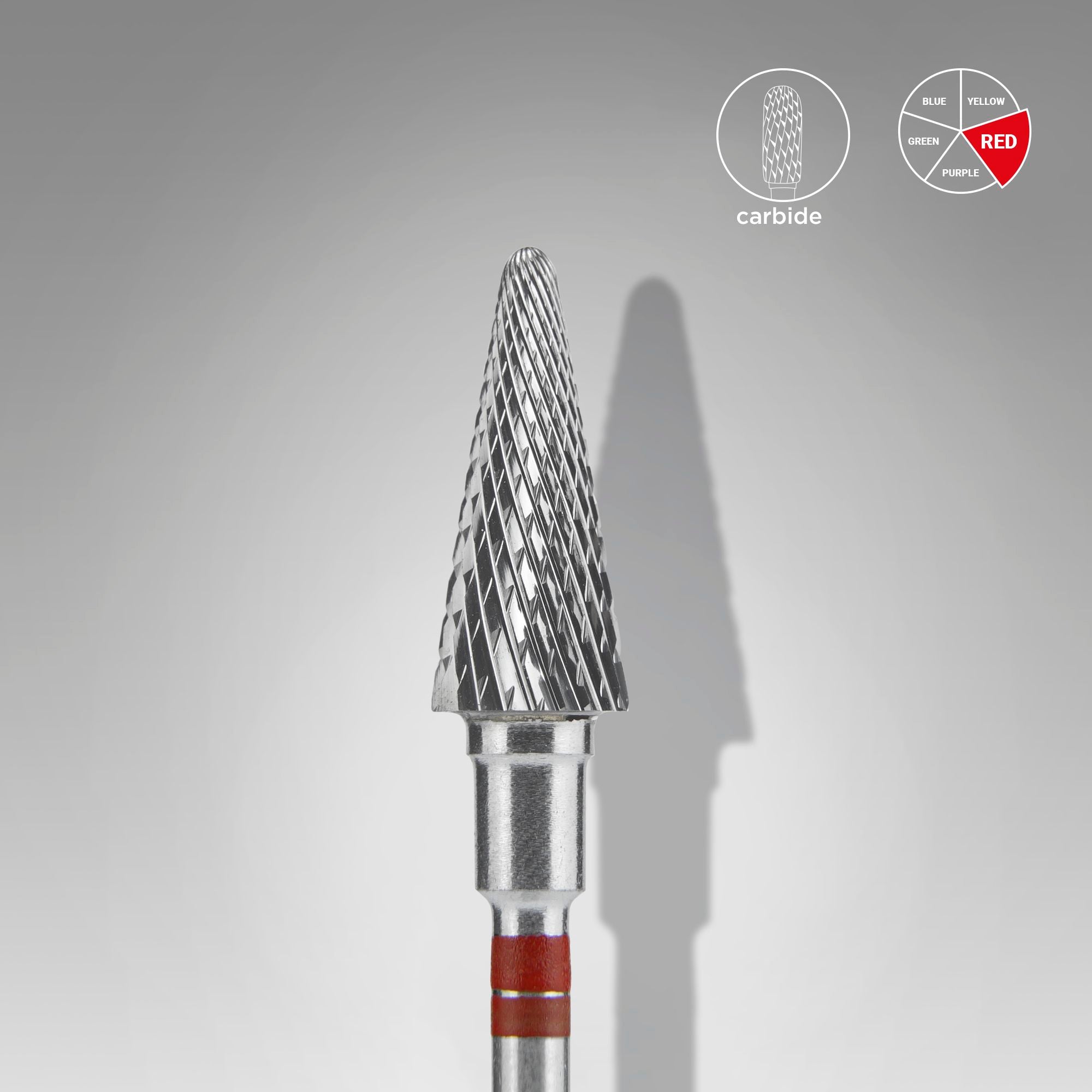 FT73R060/14 Carbide drill bits Left- handed, red, cone