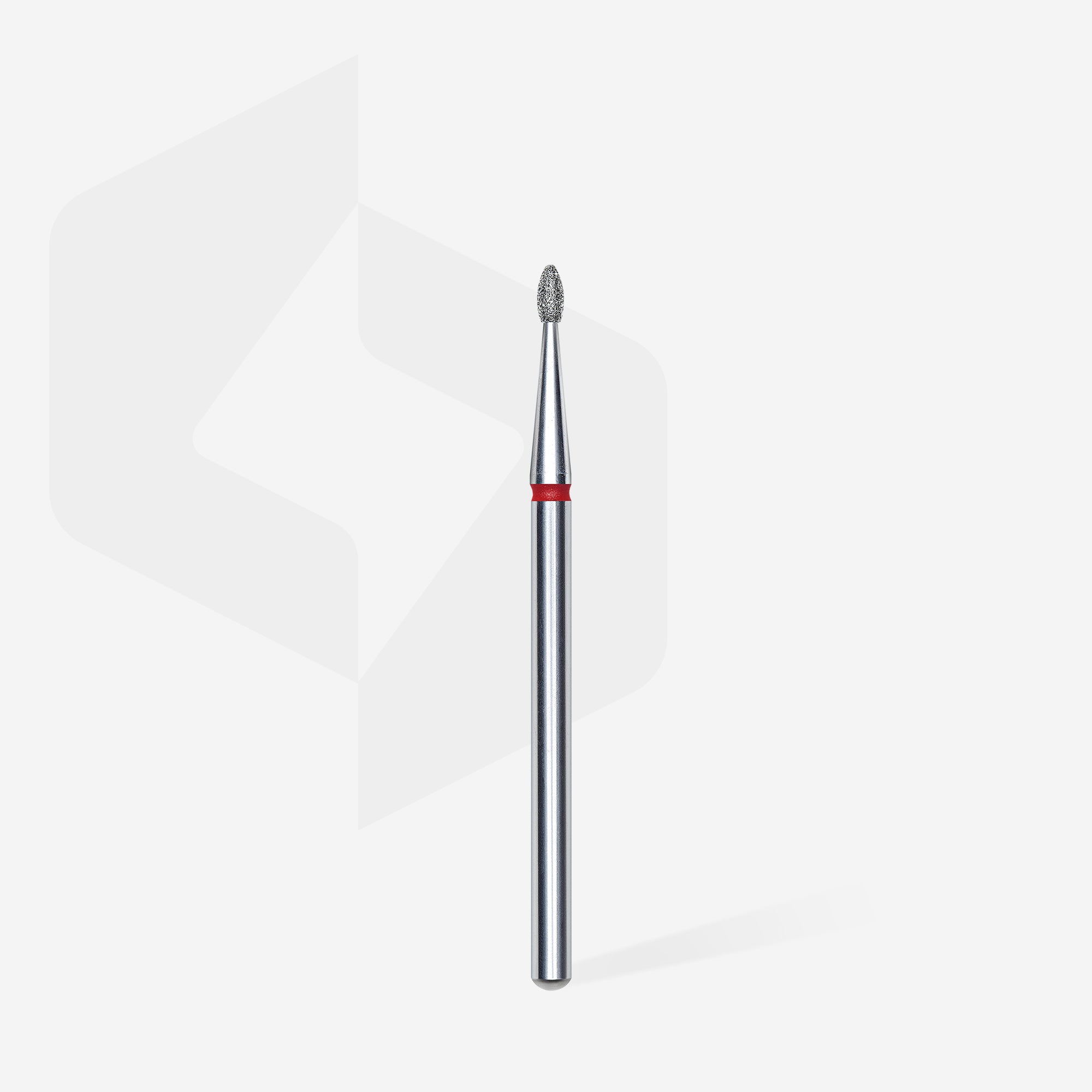 Diamond nail drill bit rounded bud red EXPERT head diameter 1.6 mm / working part 3.4 mm
