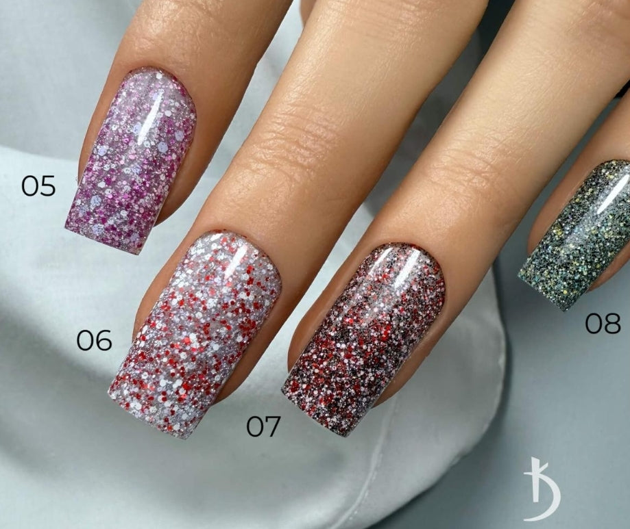 08 Color base coat "Crystal Drops", 7 ml image 1