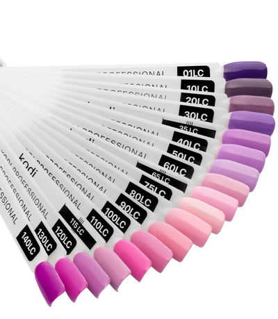 Palette of gel polishes "Lilac " 18 tips image 1