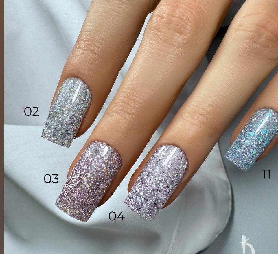 03 Color base coat "Crystal Drops", 7 ml image 2