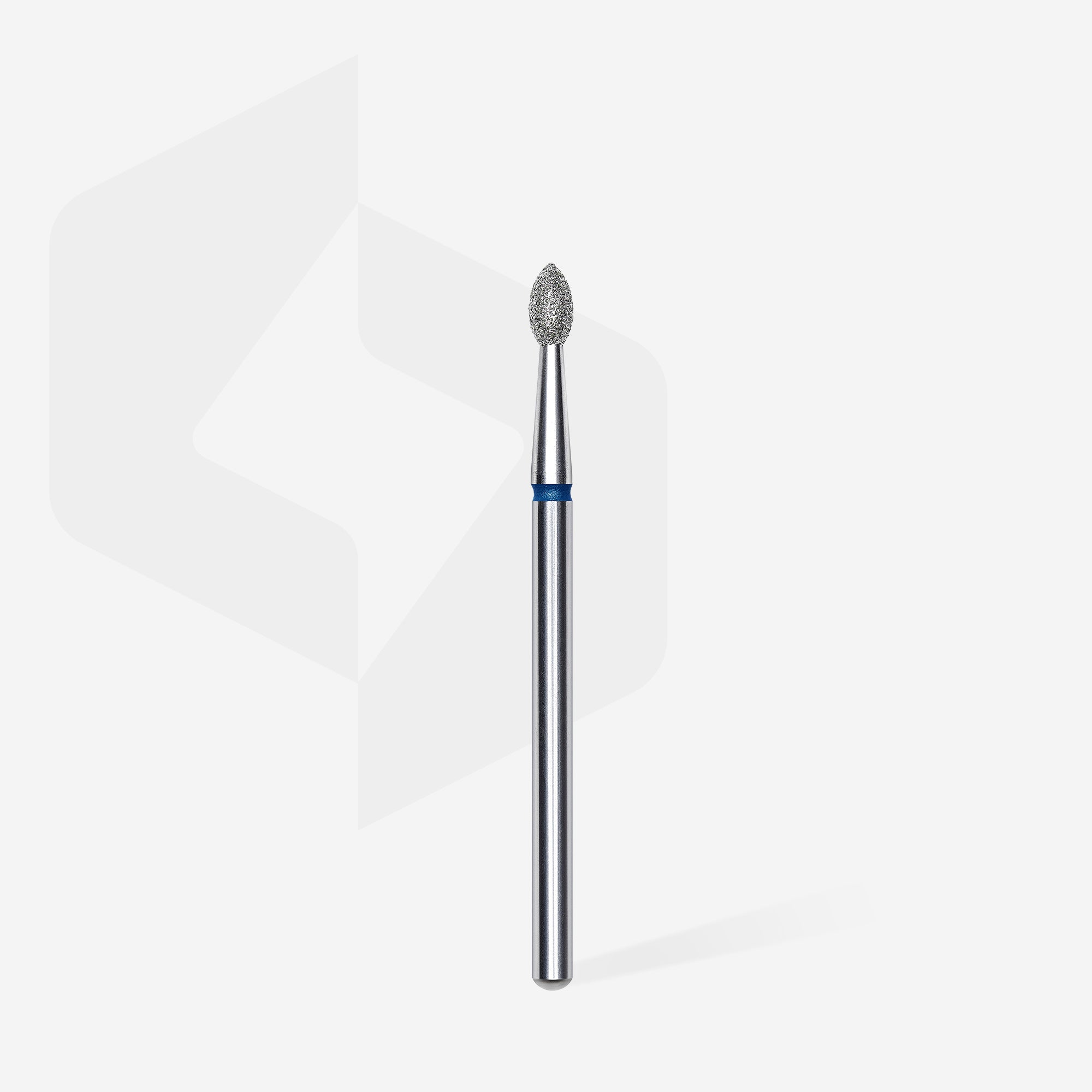 Diamond nail drill bit pointed bud blue EXPERT head diameter 2.5 mm / working part 4.5 mm