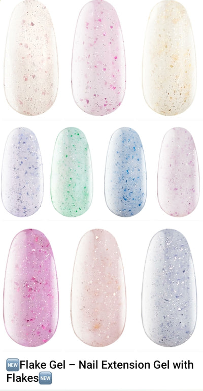 02 Cover Base Gel Flake 7 ml, Soft Pink image 4