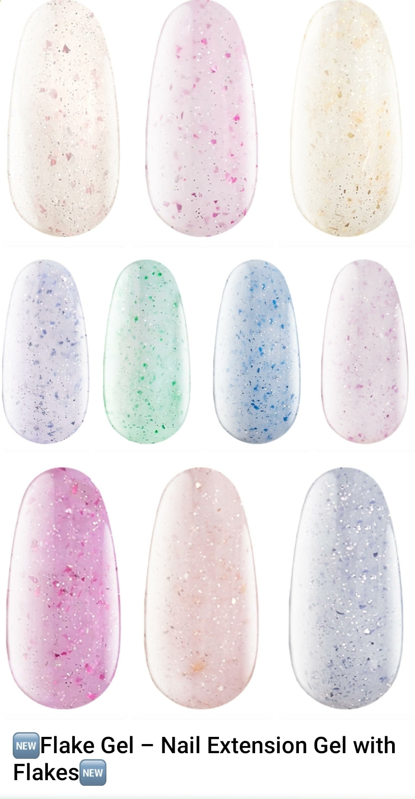 02 Cover Base Gel Flake 7 ml, Soft Pink image 4
