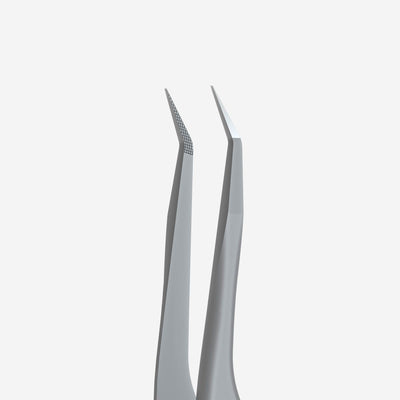 TE-45/8 Prof. eyelash tweezers with fiber tips, mini L