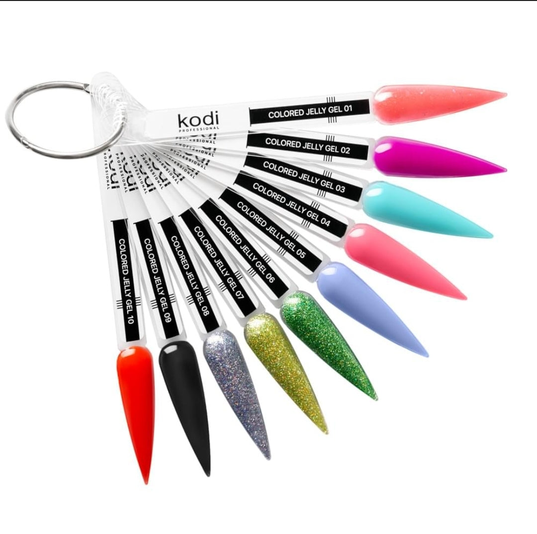 Palette Colored Jelly Gel 10 tips image 0