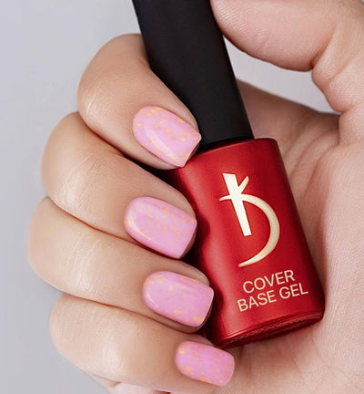 07 Cover base gel Flake 7 ml, Milky Lilac image 3