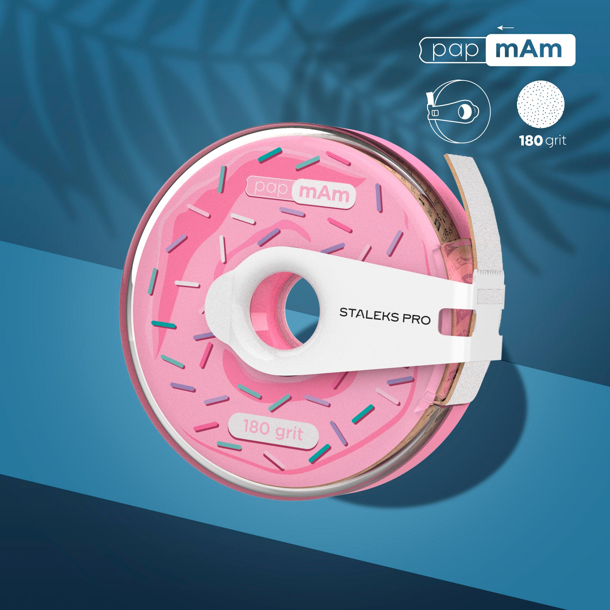 ATC-180w White disposable abrasive tape papmAm 180 gr
