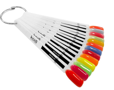 Palette of Colour Rubber Base Gel "Neon" 13 tips image 0