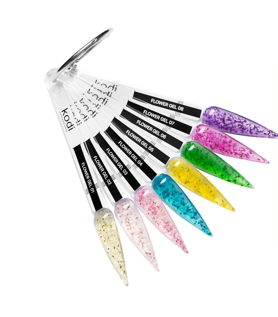 Flower Gel Palette with Dried Flowers (8 Tips) image 0