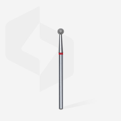 Diamond nail drill bit ball red EXPERT head diameter 3.5 mm