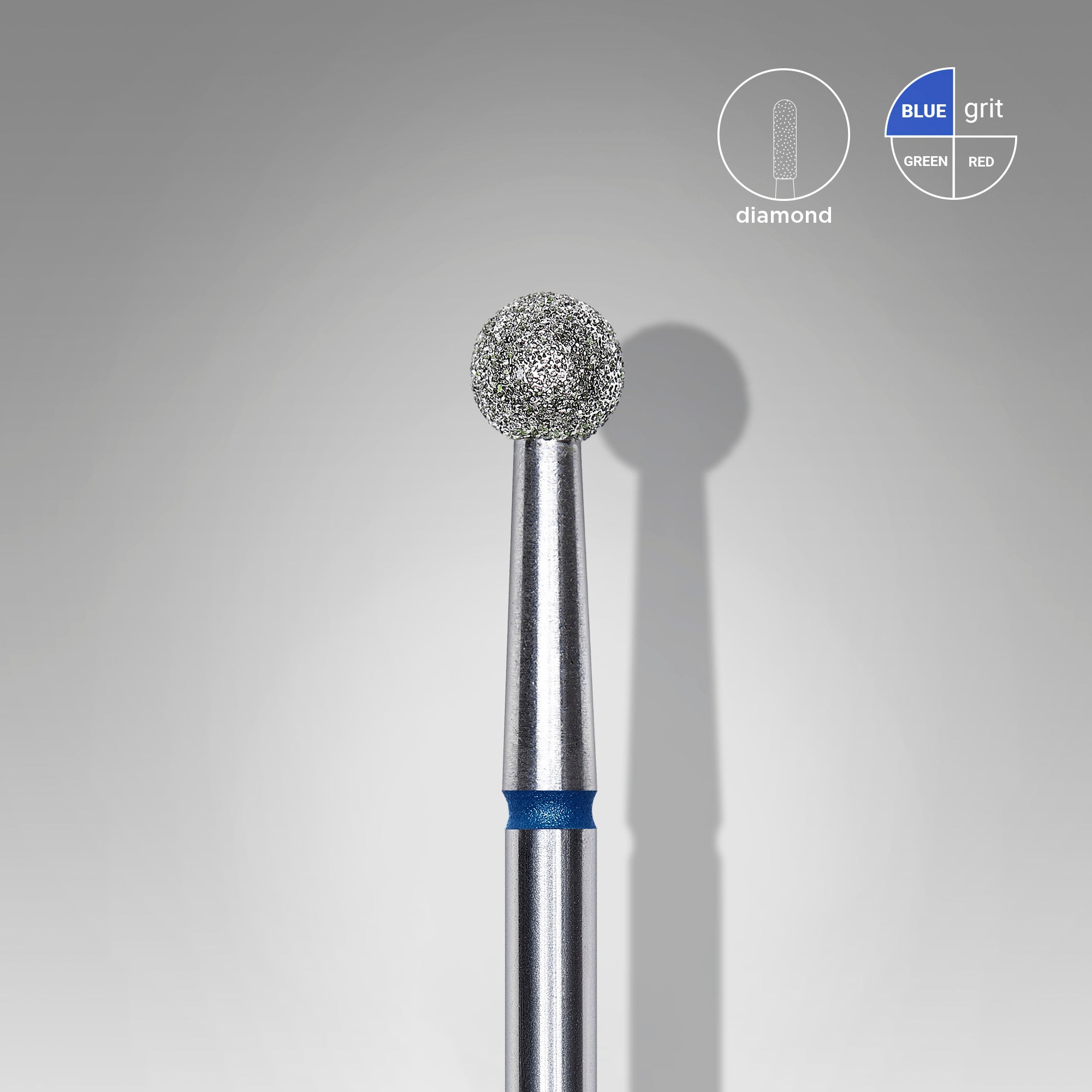 FA01B040   DIAMOND NAIL DRILL BIT, "BALL", BLUE image 0