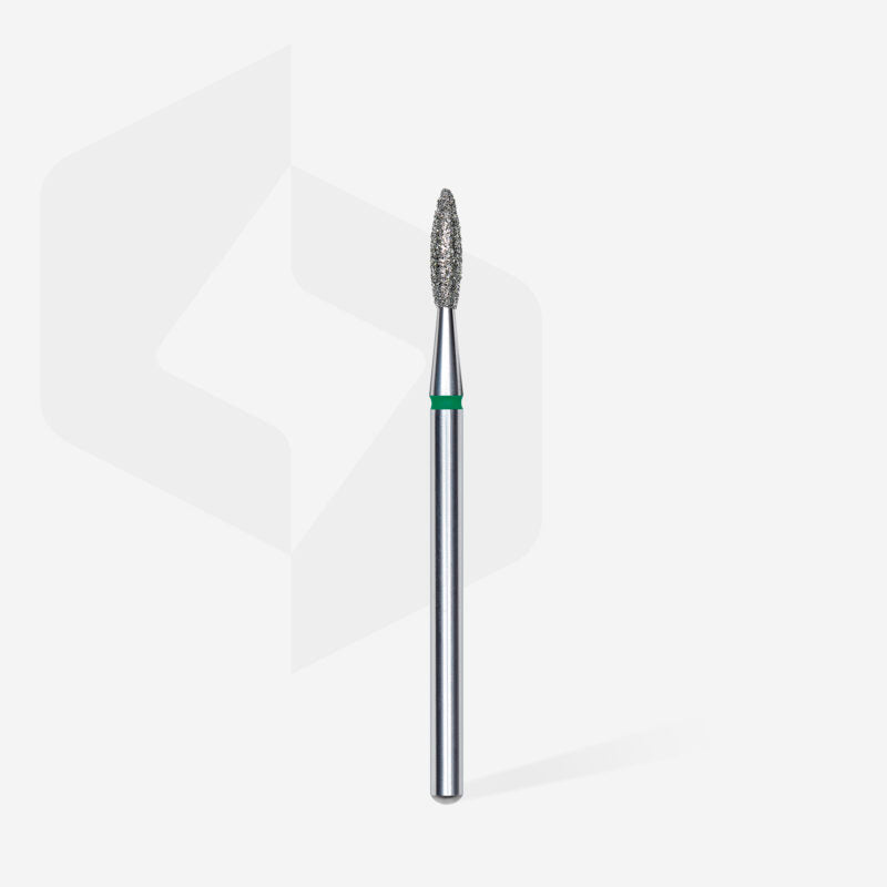 FA10G021/8 Diamond drill bit pointed "Flame", green