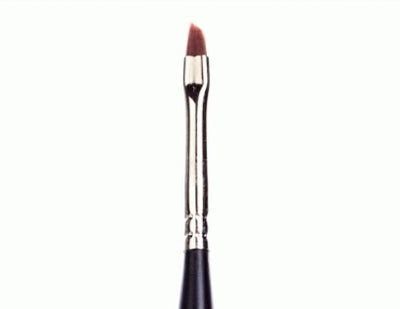 Gel brush Black Artist N 3S, for gel modeling, Beveled image 0
