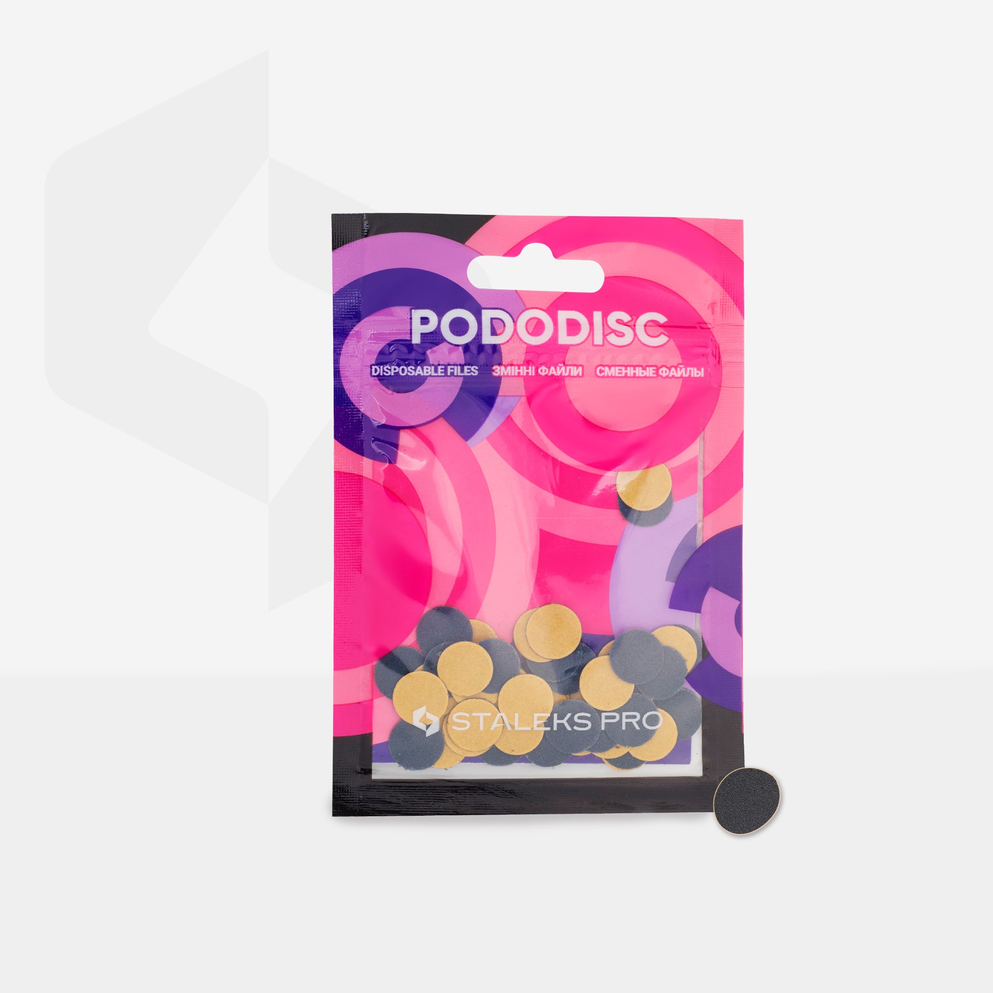 PDF-10-240  REFILL PADS FOR PEDICURE DISC STALEKS PRO XS 240 GRIT (50 PC) image 1