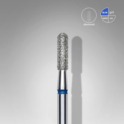 FA30B023/8 DIAMOND NAIL DRILL BIT, ROUNDED "CYLINDER", BLUE