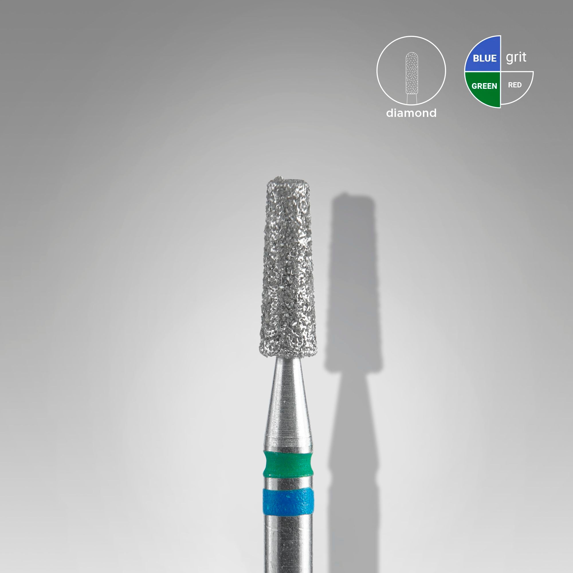 FA70BG025/8 Diamond drill bits, green/blue, cone