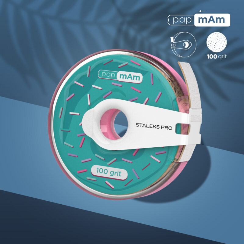 ATC-100w Disposable white abrasive tape papmAm 100 grit