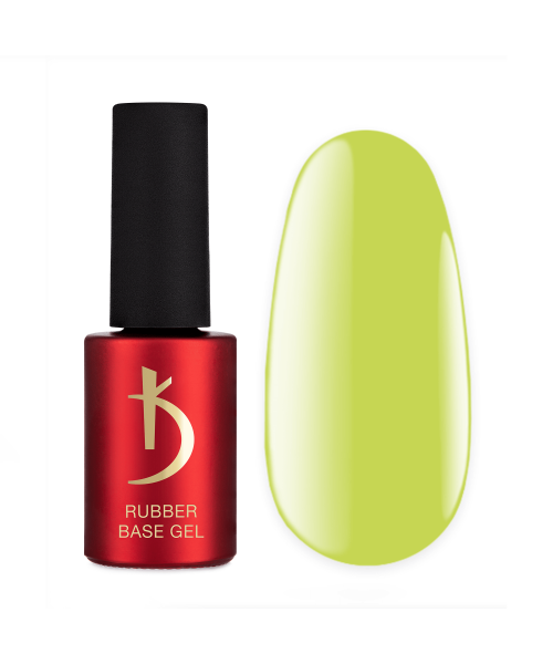 Color Rubber Base gel, Green, 7 ml image 0