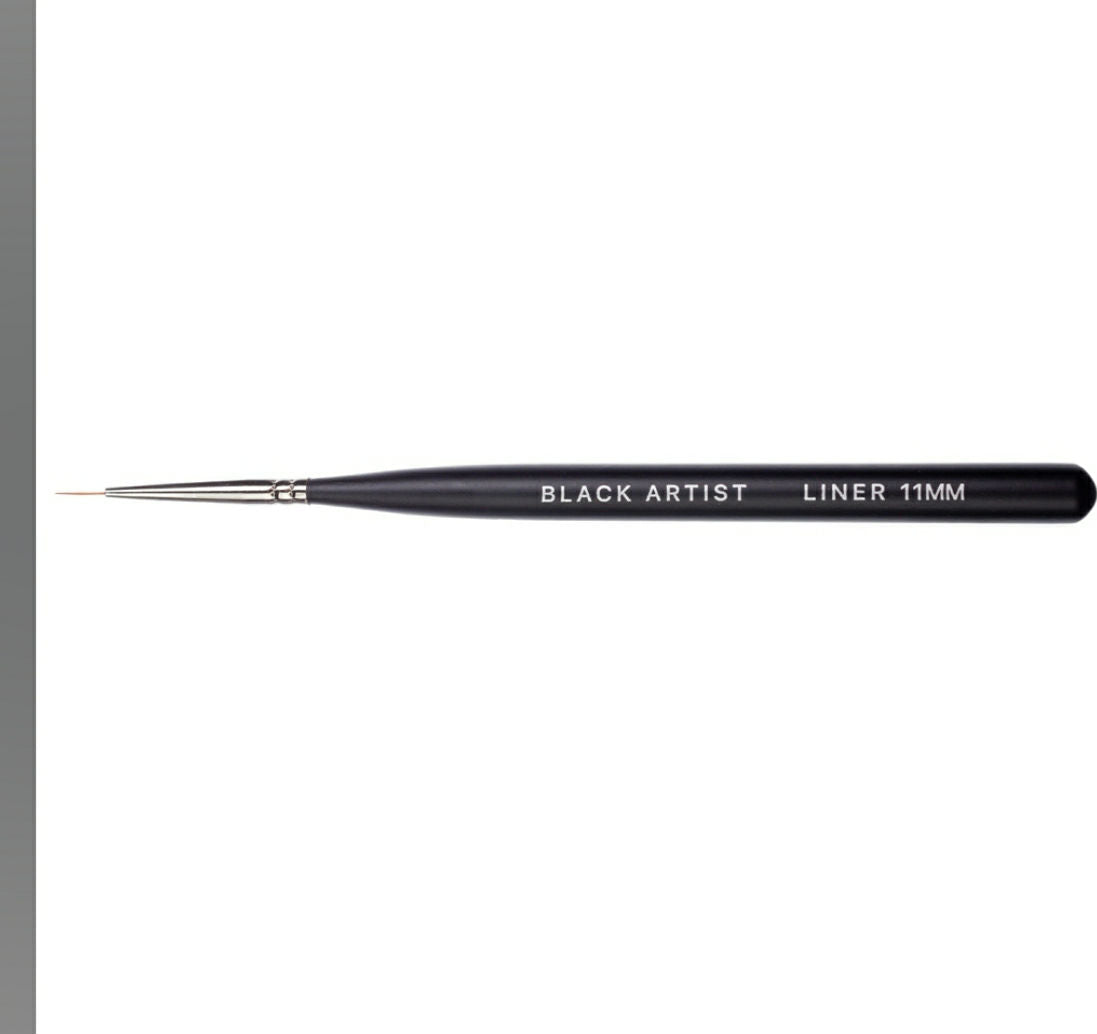 Gel art  brush Liner, Black Artist 11 mm, nylon pile image 1