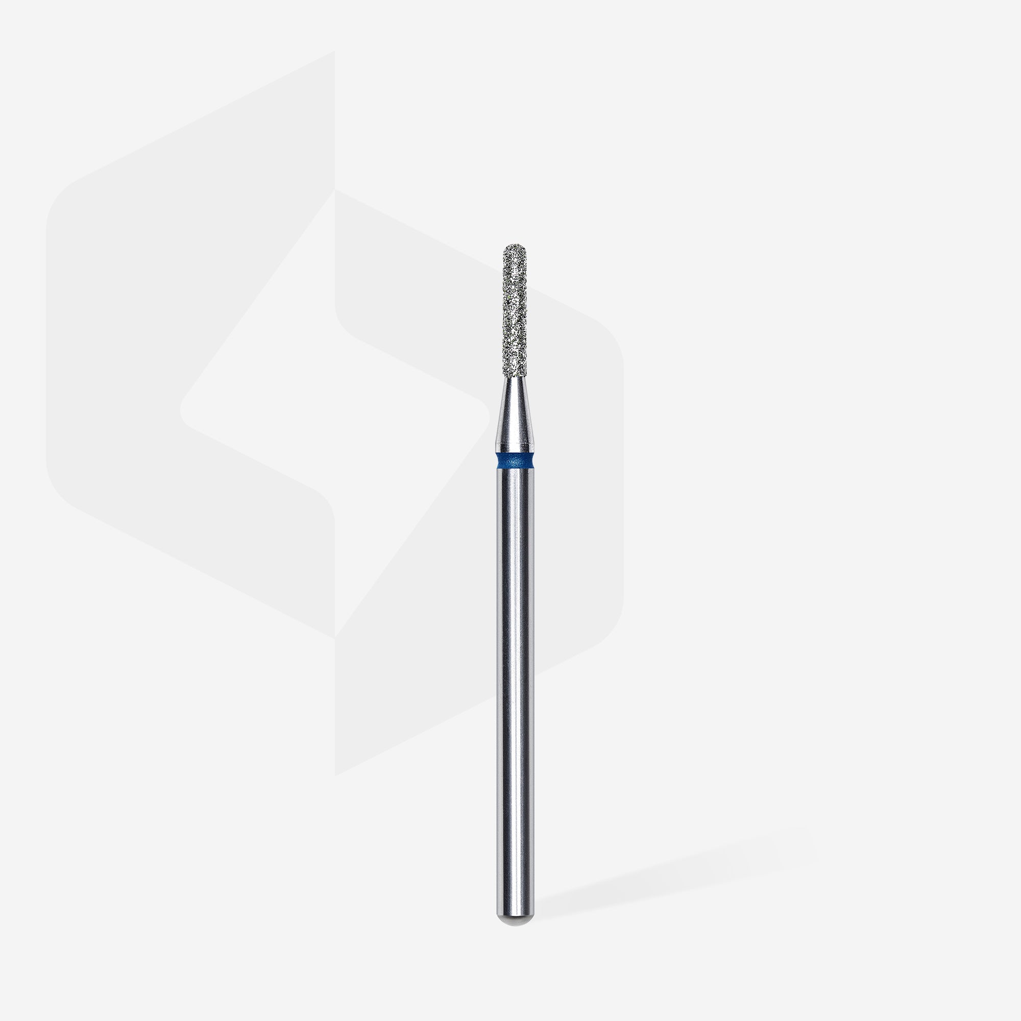 Diamond nail drill bit rounded cylinder blue EXPERT head diameter 1.4 mm / working part 8 mm