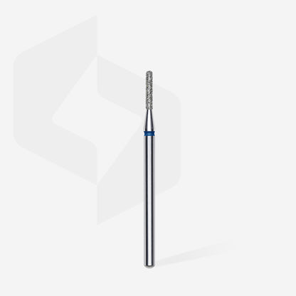 Diamond nail drill bit rounded cylinder blue EXPERT head diameter 1.4 mm / working part 8 mm