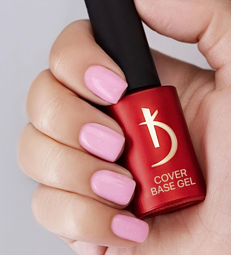 03 Cover base gel Flake 7 ml, Milky Pink image 2