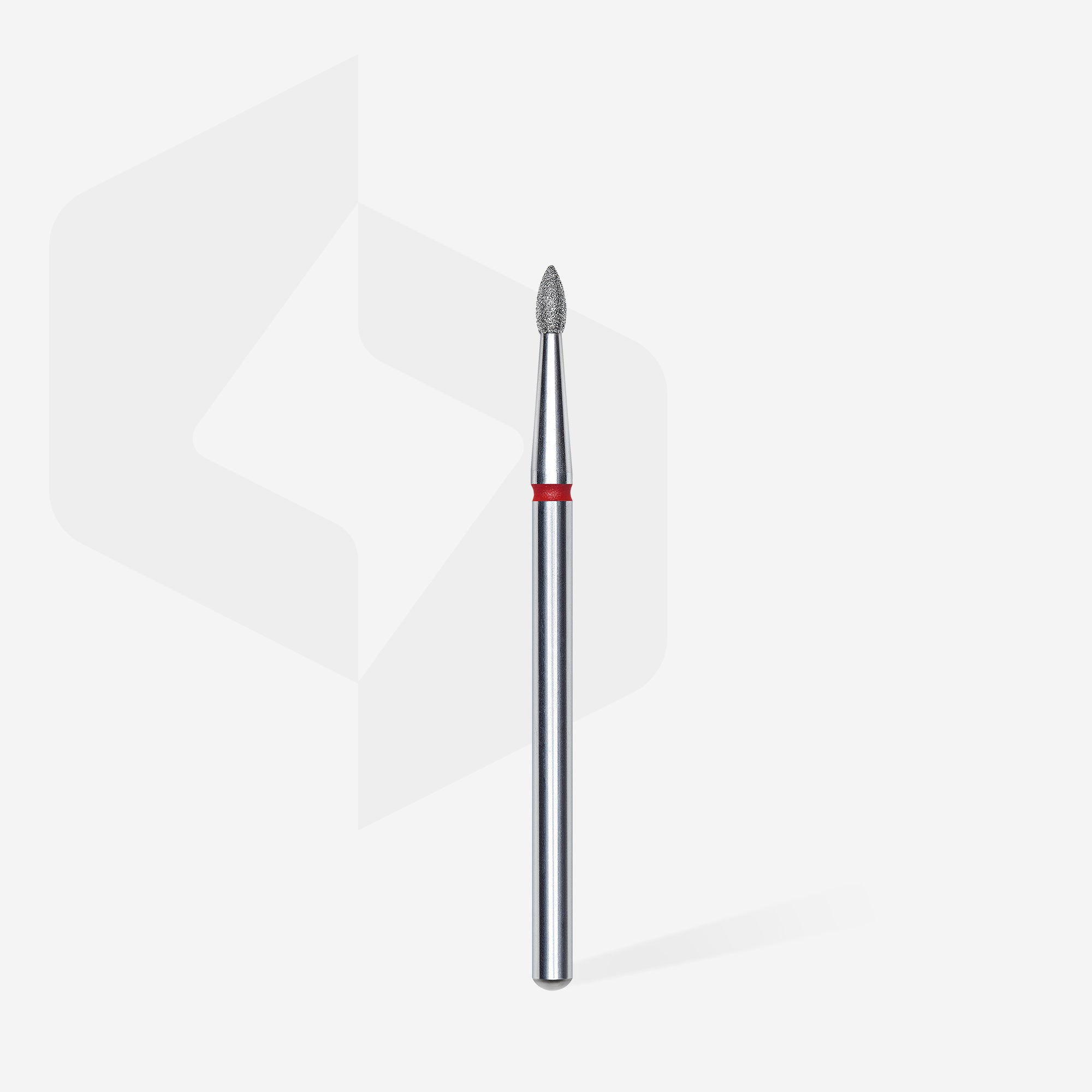 Diamond nail drill bit pointed bud red EXPERT head diameter 1.8 mm / working part 4 mm