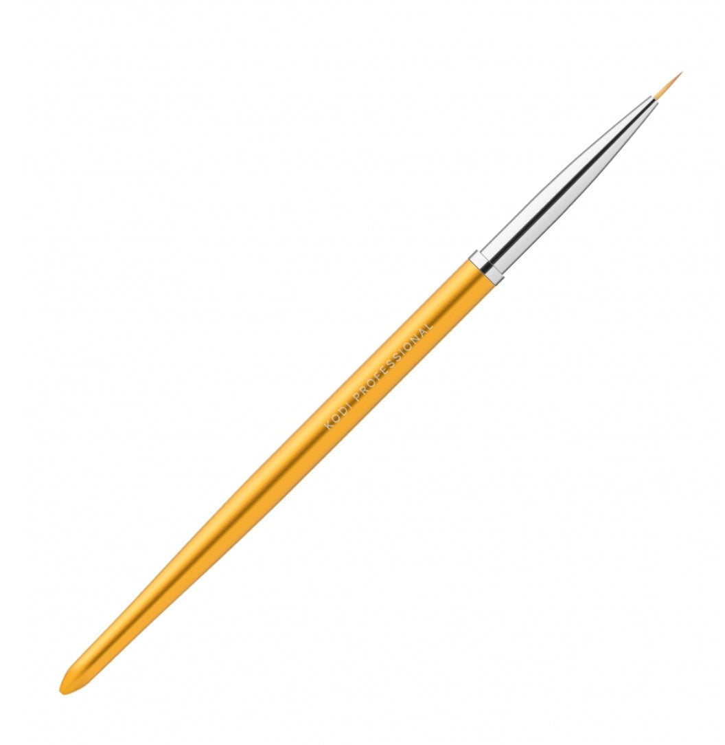Gold painting brush,  size 00/3, nylon pile image 2