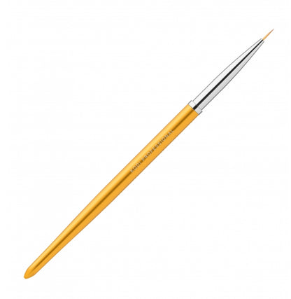Gold painting brush,  size 00/3, nylon pile image 2