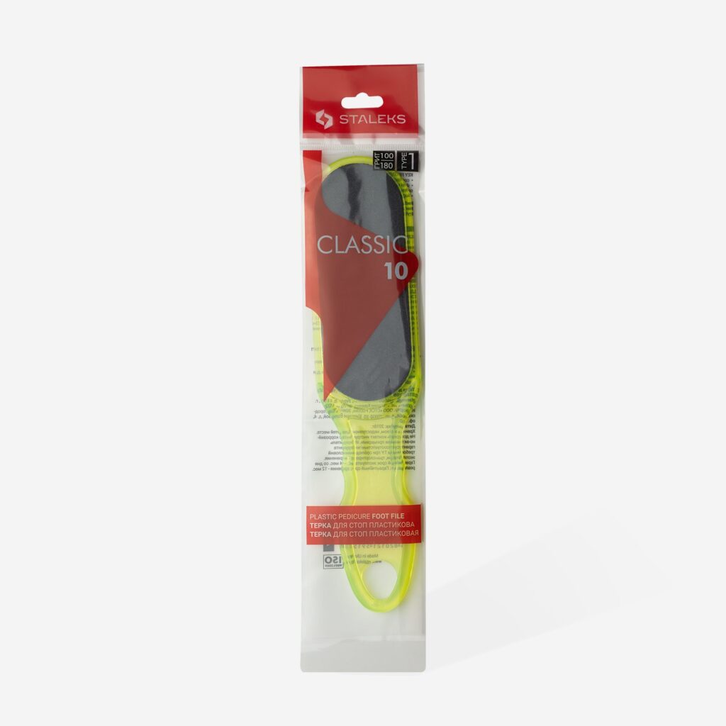 AC 10/1 Plastic foot file 100/180 grit