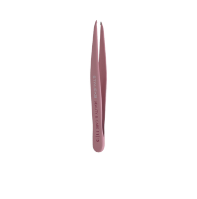 STALEKS Beauty & Care TBC-11/5 eyebrow tweezers, point tip (Type 5), pink (view 3)