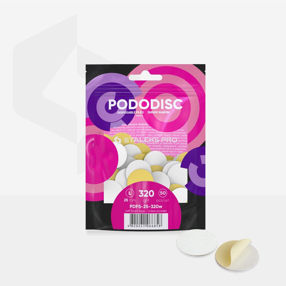 PDFS-25-320w Disposable white files with soft foam layer 320gr, 50pcs