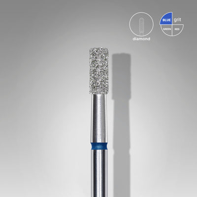 FA20B025/6 DIAMOND NAIL DRILL BIT, "CYLINDER", BLUE