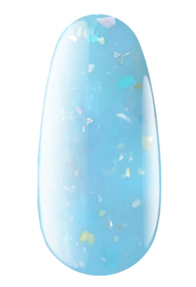 16 Cover Base gel Flake 7 ml, Pastel Blue image 2